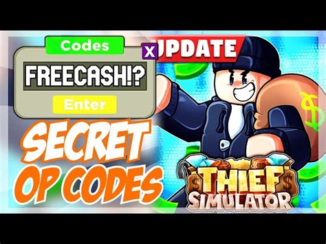 Thief Simulator codes in Roblox Free cash and gems September 2022 