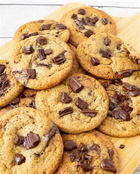 Thin and Crisp Chocolate Chip Cookies - Veena Azmanov