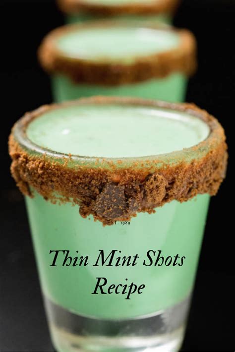 Thin mint shot recipe - DRINKSMIXER.COM