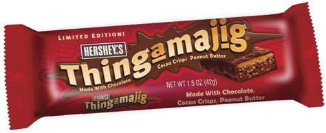Thing a ma jig candy. Feb 24, 2009 · Thingamajig melts in your mouth—and hands.”. • “If someone was just looking for chocolate, Thingamajig would be a good pick. It’s got better chocolate taste, and the cocoa crispies are a nice surprise. On the other hand, Whatchamacallit has “chocolate,” peanut butter, and caramel, so it’s got more going on. 