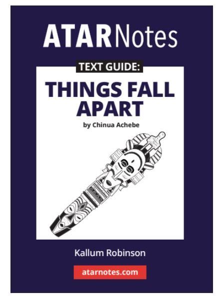 Things Fall Apart Text Guide ATAR Notes Text Guides Free shipping