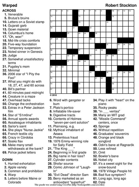 Things that can really make someone pop crossword clue. We found 14 answers for the crossword clue Pops. If you haven't solved the crossword clue Pops yet try to search our Crossword Dictionary by entering the letters you already know! (Enter a dot for each missing letters, e.g. “P.ZZ..” will find “PUZZLE”.) Also look at the related clues for crossword clues with similar … 