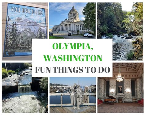 Things to do in olympia. Here are my 13 best things to do in and around Olympia, Washington. Jo-Anne Bowen. 1. Tour The State Capitol Grounds And Legislature Building. Admire the historic Legislative building, one of the largest masonry domes in the world. Reaching 287 feet, the dome is iconic to the Olympia skyline. 