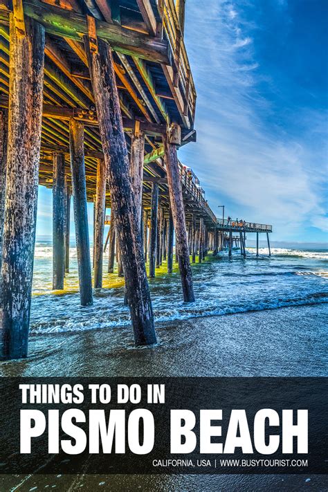Things to do in pismo beach. Mar 5, 2022 ... How to spend a day or weekend in Pismo Beach? I road tripped from LA to explore the Central Coast in the breathtaking city of Pismo Beach. 
