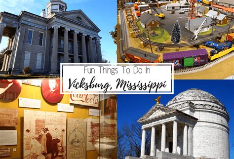 Things to do in vicksburg ms. Mar 8, 2018 · Please start your visit at the Visitor Center off of Interstate 20 on Clay Street. Rangers will help you plan your visit to Vicksburg National Military Park. Budget three hours for an average visit to the military park. The park mostly a self-guided auto-tour experience. The Tour Road closes at 5pm. Last Entry on the Tour Road is 4:40pm. 