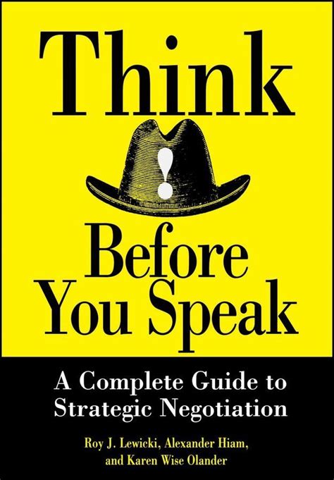 Think before you speak a complete guide to strategic negotiation. - The bedford guide for college writers with reader research manual and handbook tenth edition 2.