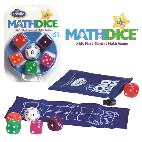 ThinkFun Math Dice Jr. Game Australian Geographic