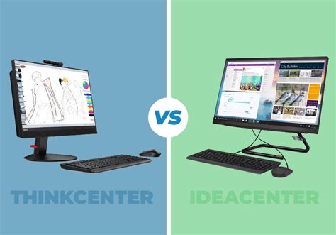 Thinkcentre vs ideacentre.  ThinkCentre models are designed for business and profe...