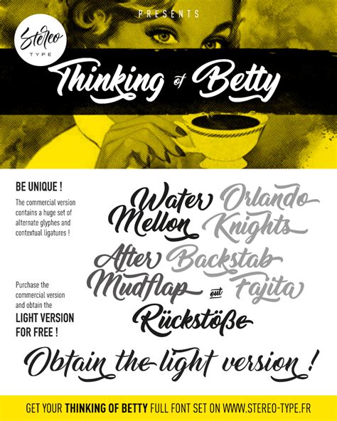 Thinking Of Betty Font wfonts.com - download free