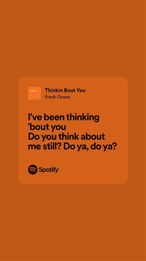 Thinking about you lyrics