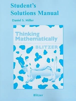 Thinking mathematically 5th edition solution manual. - Kampagnenhandbuch und bürgerhandbuch von frank champion.