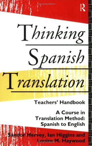 Thinking spanish translation teachers handbook a course in translation method spanish to english. - 2003 seadoo sportster 4 tec manual.