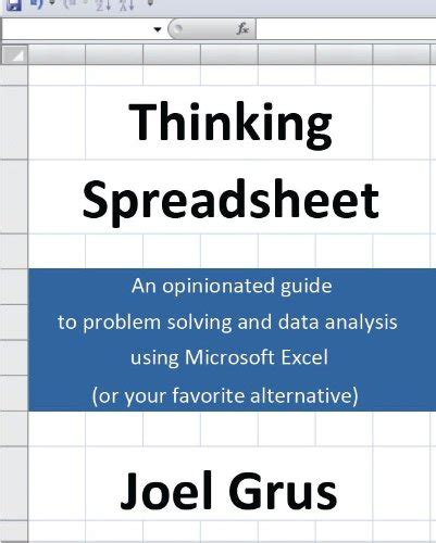 Thinking spreadsheet an opinionated guide to problem solving and data analysis using microsoft excel or your. - Pearson chemistry textbook chapter 10 test answers.