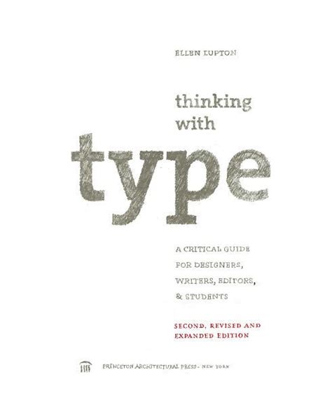Thinking with type 2nd revised and expanded edition a critical guide for designers writers editors students. - Crossfit level 1 certification study guide.