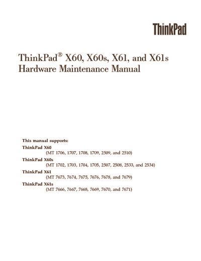 Thinkpad x60 x60s x61 x61s repair service manual. - Ansiedad para dummies /aanxiety for dummies (para dummies).