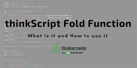 Thinkscript fold. Apr 16, 2022 · Thinkscript fold. Thread starter cay7man; Start date Apr 15, 2022; C. cay7man Member. Apr 15, 2022 #1 Could someone explain fold operator in C/C# for example? TY ... 