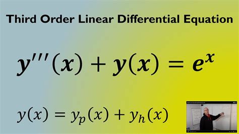 Third Order Linear Differential Equations