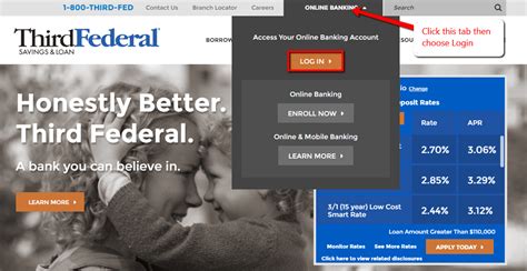 Third federal online banking. Welcome to Third Federal Online Banking. Log In (Opens in a new window) Don't have an account? Enroll Now (Opens in a new window) Or click here to Learn More Learn more about online banking. Search Desktop Header Search. 