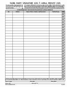 Third party Signature Log template THIRD PARTY AND CONSULTATION