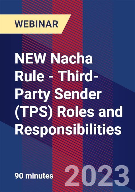 Third-Party Sender (TPS) Roles and Responsibilities