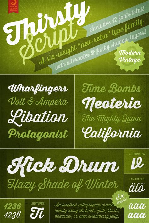 Thirsty Script Font