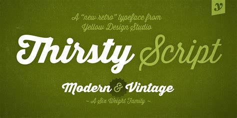 Thirsty Script Font Fontspring
