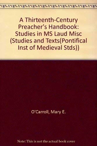 Thirteenth century preacher s handbook studies and texts pontifical inst. - 2001 most useful german words dover language guides german.