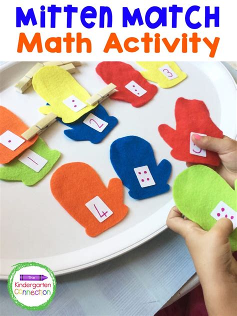 This Mitten Match Number and a Fine Motor Skills activity works on