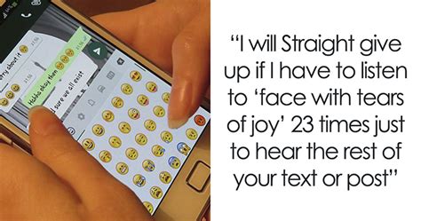 This User Asks Not To Put Too Many Emojis When Texting To A Visually Impaired Person Explains Why 