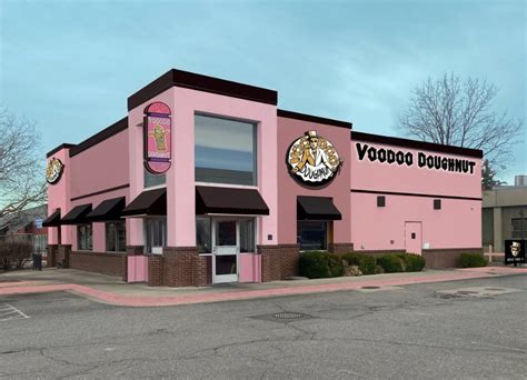 This Voodoo Doughnut in Colorado isn't pink. Why?