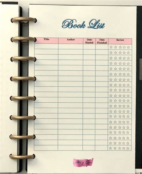 This digital reading log print you can add to your binder to help