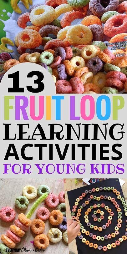 This fun fruit loops activity is a fun way to practice one to one