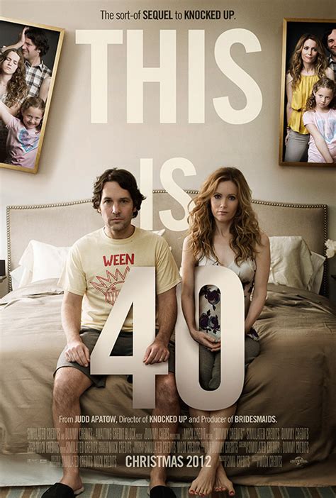 This is a 40. This Is 40 is a comedy film that explores the challenges and humorous aspects of turning 40, focusing on the lives of a married couple. It delves into their midlife crises, family dynamics, and ... 