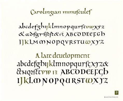 This is a example of Carolingian miniscule typographic design Modelli