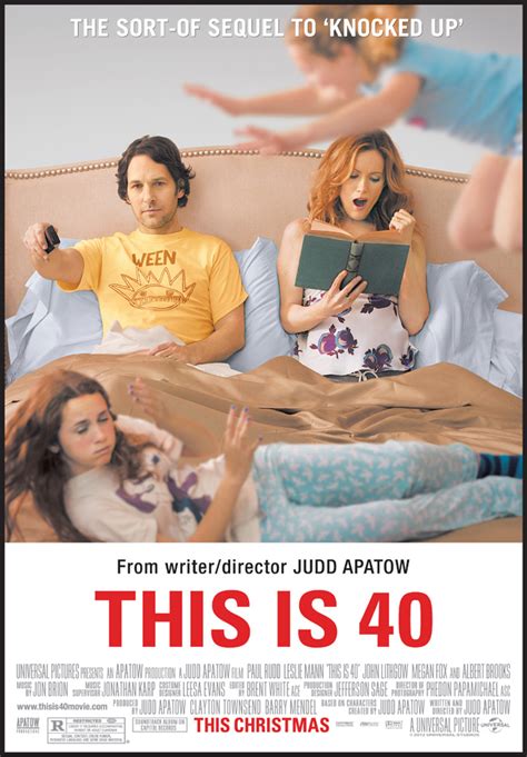 This is forty film. About this movie. From the director of Knocked Up and The 40-Year-Old Virgin comes an unfiltered, comedic look inside the life of an American family. After years of marriage, Pete (Paul Rudd) and Debbie (Leslie Mann) are approaching a milestone meltdown. As they try to balance romance, careers, parents and children in their own hilarious ways ... 
