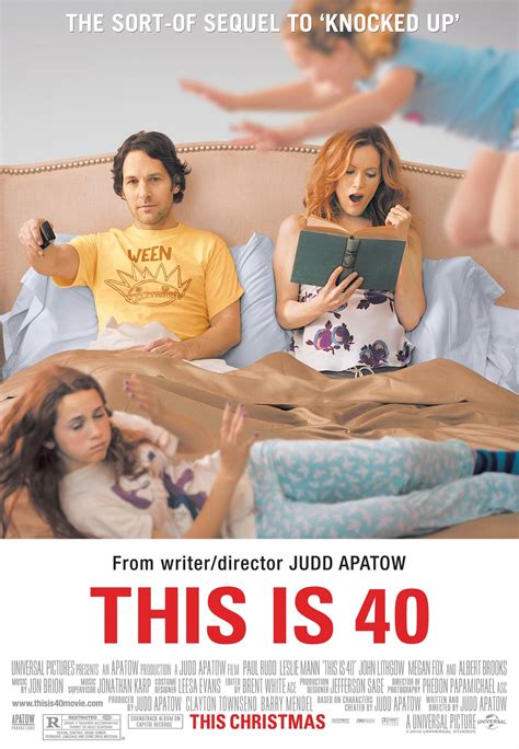 Judd Apatow. This article is more than 11 years old. This Is 40 – review. Judd Apatow casts his own wife and children in this terrifically assured comedy about a ….