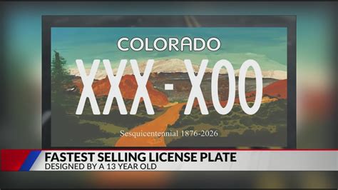This is the fastest-selling license plate in Colorado history