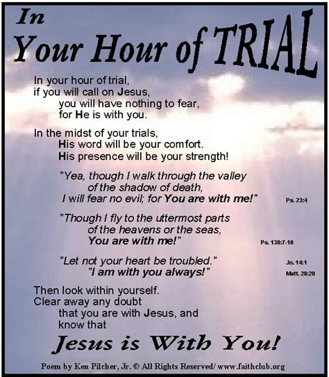 This life is a passing-by to learn to love the way of Jesus: trials and ...