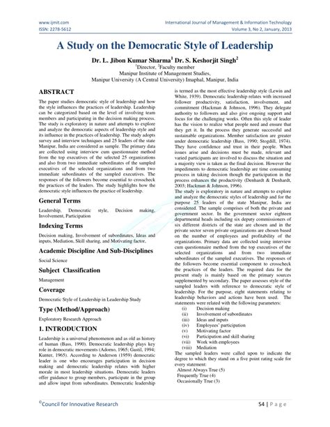 This study of democratic