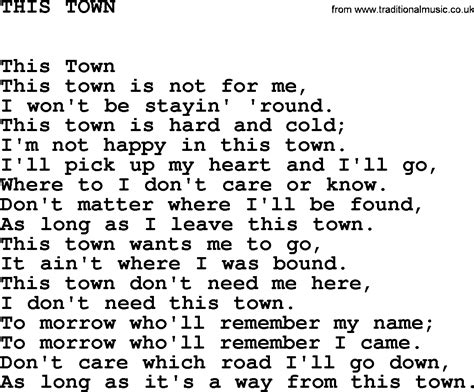 This town lyrics. Things To Know About This town lyrics. 