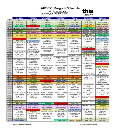 TV schedule for Rochester, NY from antenna providers. The Ult