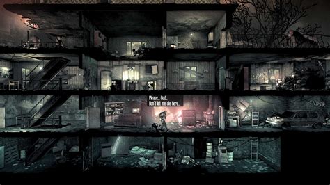 This war is mine. This War of Mine is a survival-themed strategy game where the player controls a group of civilian survivors hiding inside a damaged house in the besieged fictional city of Pogoren, Graznavia. The main goal of the game is to stay alive during the war using the tools and materials that the player can gather. 