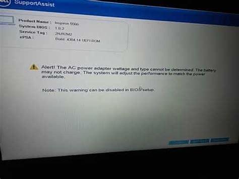 This warning can be disabled in bios setup. There is an option in bios to disable the warning. 1. physx_rt Latitude 7390 2-in-1, WD19TB and UP3216Q • 3 yr. ago. There must be an option in the BIOS. But it makes … 
