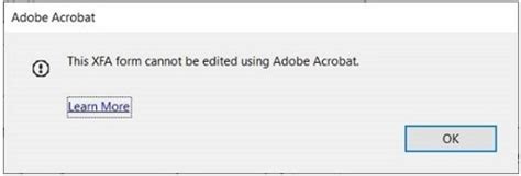 If you try to edit an Adobe file with Adobe Pro DC and receive an error message saying "this XFA form can't be edited", you have to save the file as EPs …