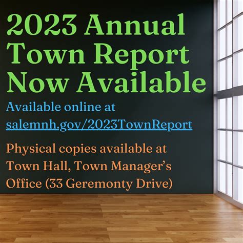 This year's Town Report