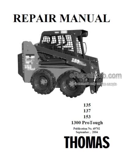 Thomas 135 137 153 1300 protough minipala officina servizio di riparazione manuale download. - Download free service manual dmc tz5.