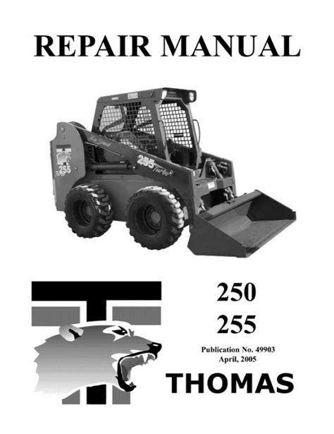 Thomas 250 255 skid steer loader parts manual download. - Goldwing 1800 service manual 2003 mod.