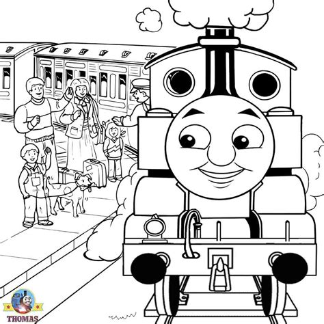 Thomas The Tank Coloring Page