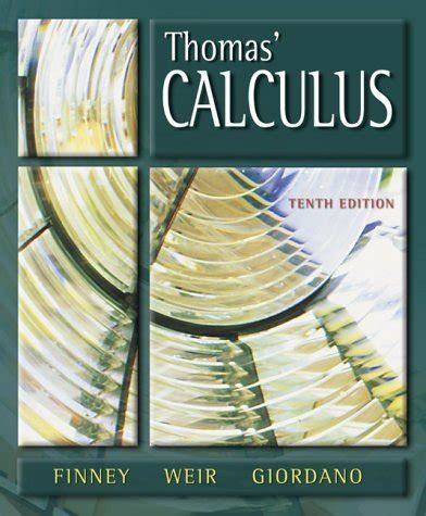 Thomas calculus 10th edition teachers manual. - Mémoire sur la dilatation des corps solides par la chaleur.