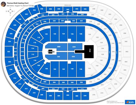 Nov 3, 2022 · The tour concludes on Sept. 29 at the Bridgestone Arena in Rhett’s hometown of Nashville. ... Thomas Rhett Home Team Tour 23 Dates: ... 8/19/2023 – Denver, CO – Ball Arena 9/14/2023 ... . 